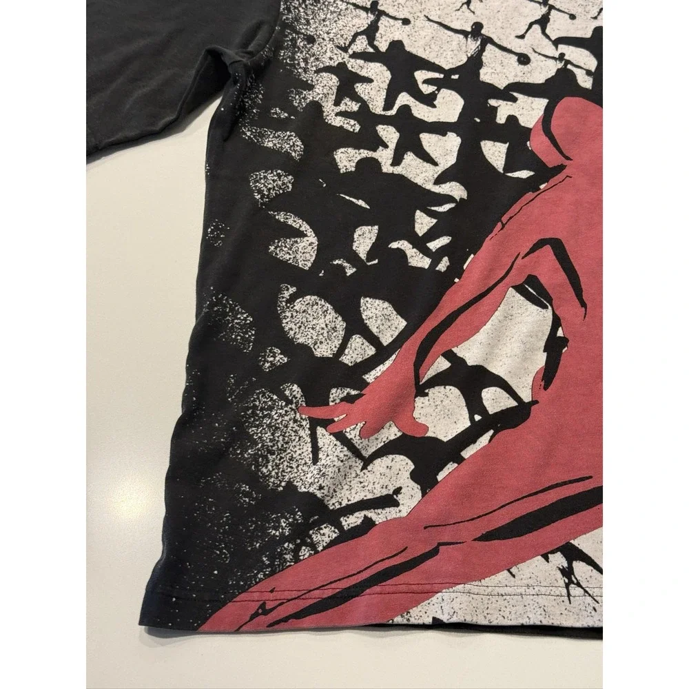 Jordan Reissue Graphic Oversized T-Shirt Men's M Black Gym Red HQ8982-010
